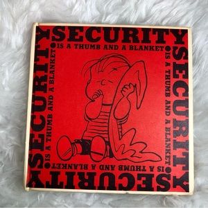 SECURITY IS A THUMB AND A BLANKET BY CHARLES SCHULZ 1963